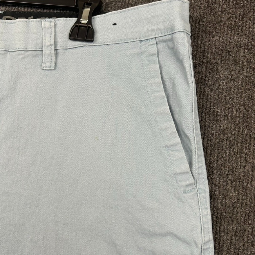 Rugby University Men's 38W Chino Shorts Light Blue Preppy Beach Travel Casual - Picture 4 of 14